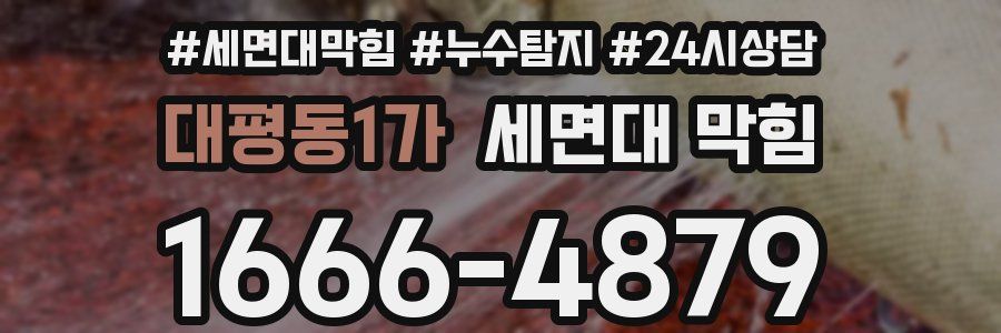 대평동1가 세면대 막힘