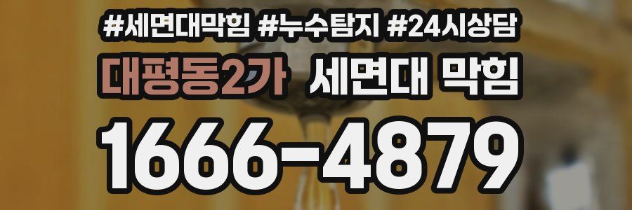 대평동2가 세면대 막힘