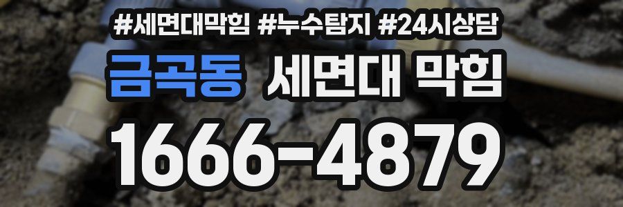 금곡동 세면대 막힘