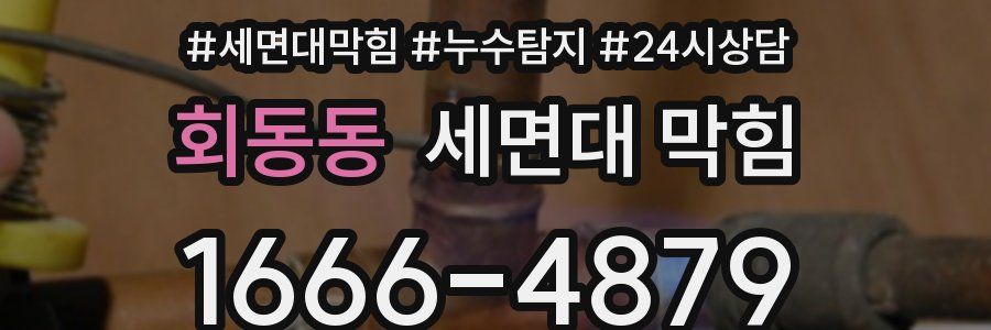 회동동 세면대 막힘