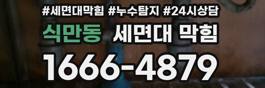 식만동 세면대 막힘