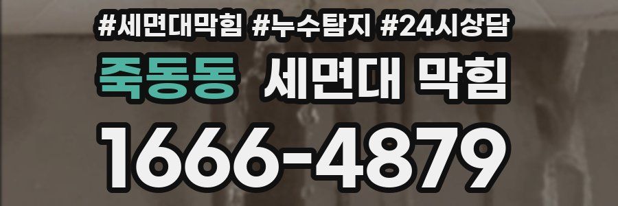 죽동동 세면대 막힘