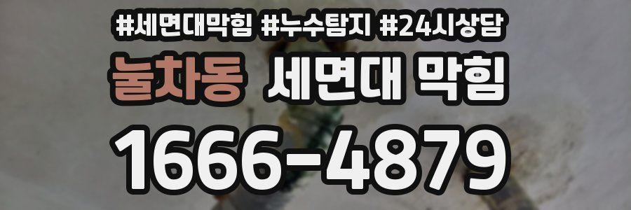 눌차동 세면대 막힘