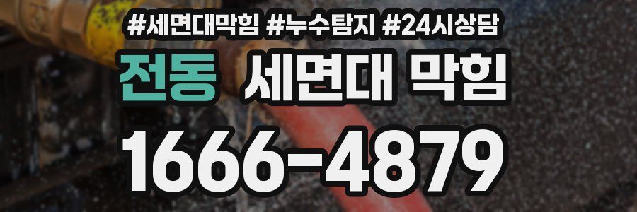 전동 세면대 막힘