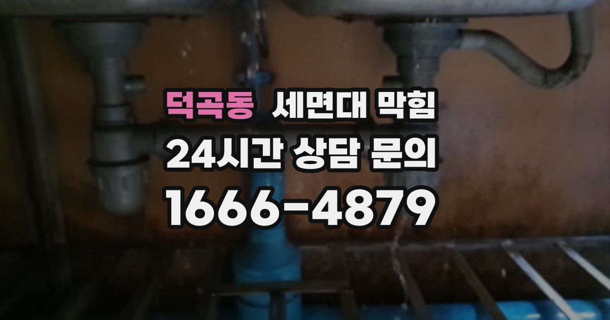덕곡동 세면대 막힘