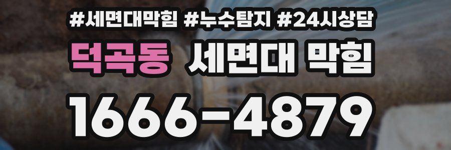 덕곡동 세면대 막힘