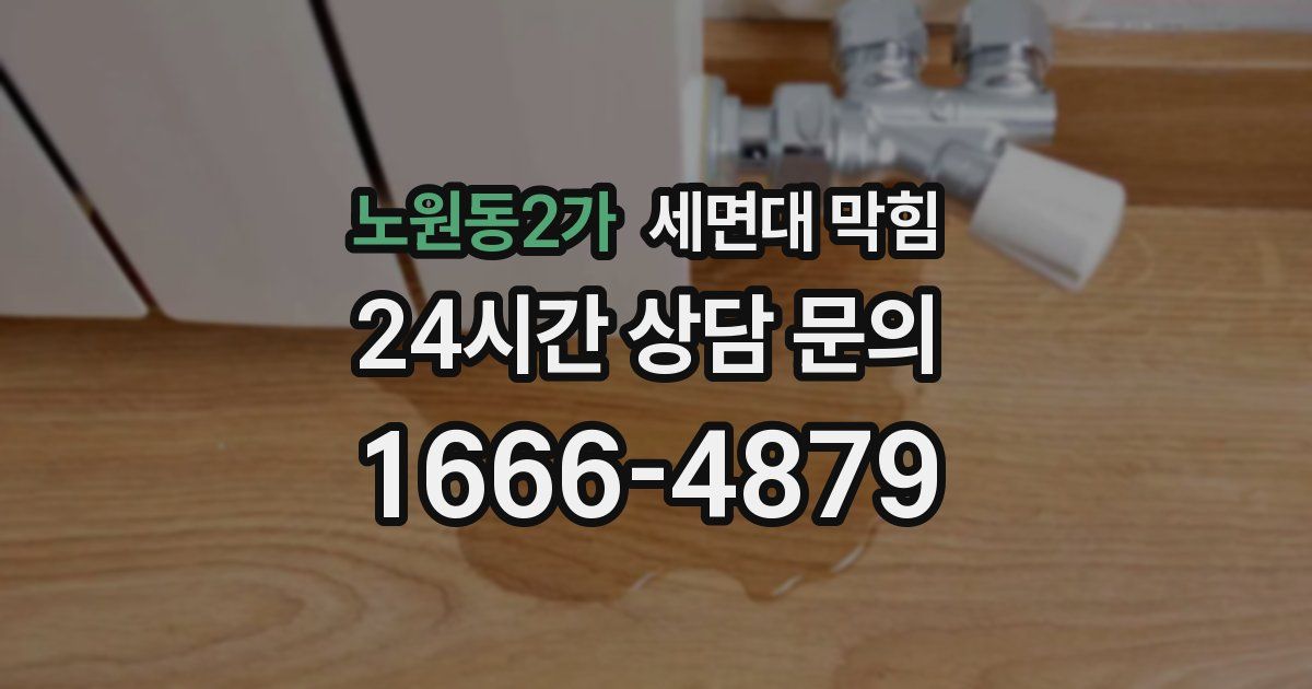 노원동2가 세면대 막힘