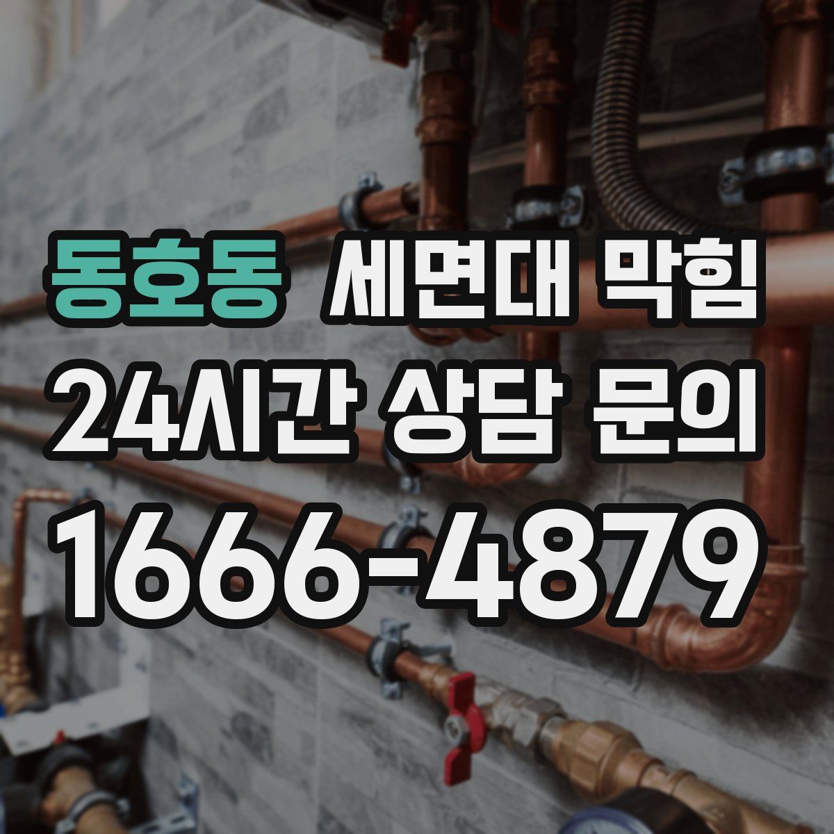 동호동 세면대 막힘