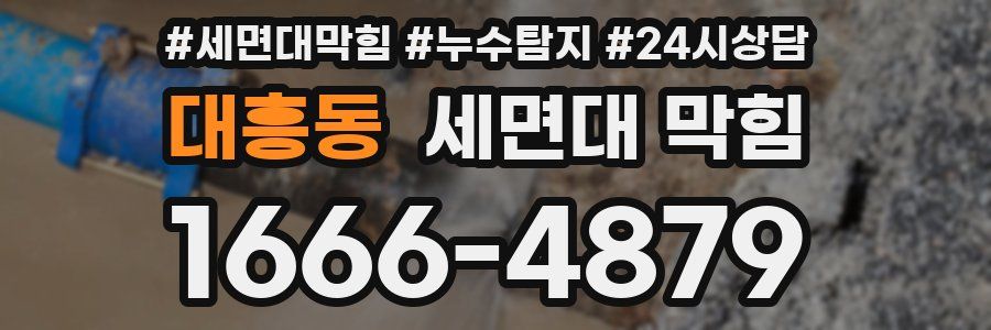 대흥동 세면대 막힘