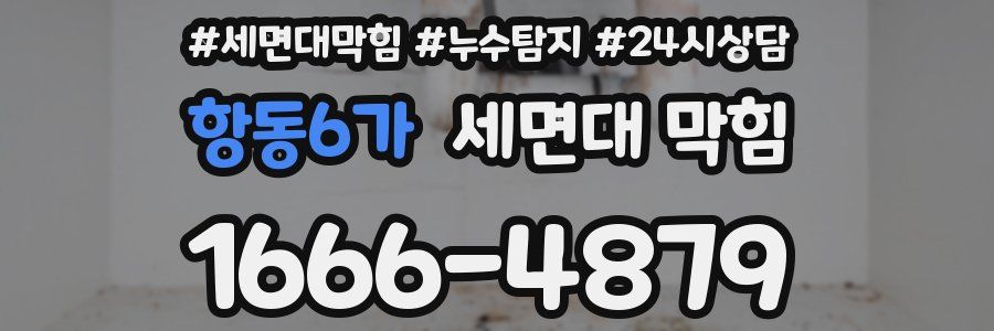 항동6가 세면대 막힘