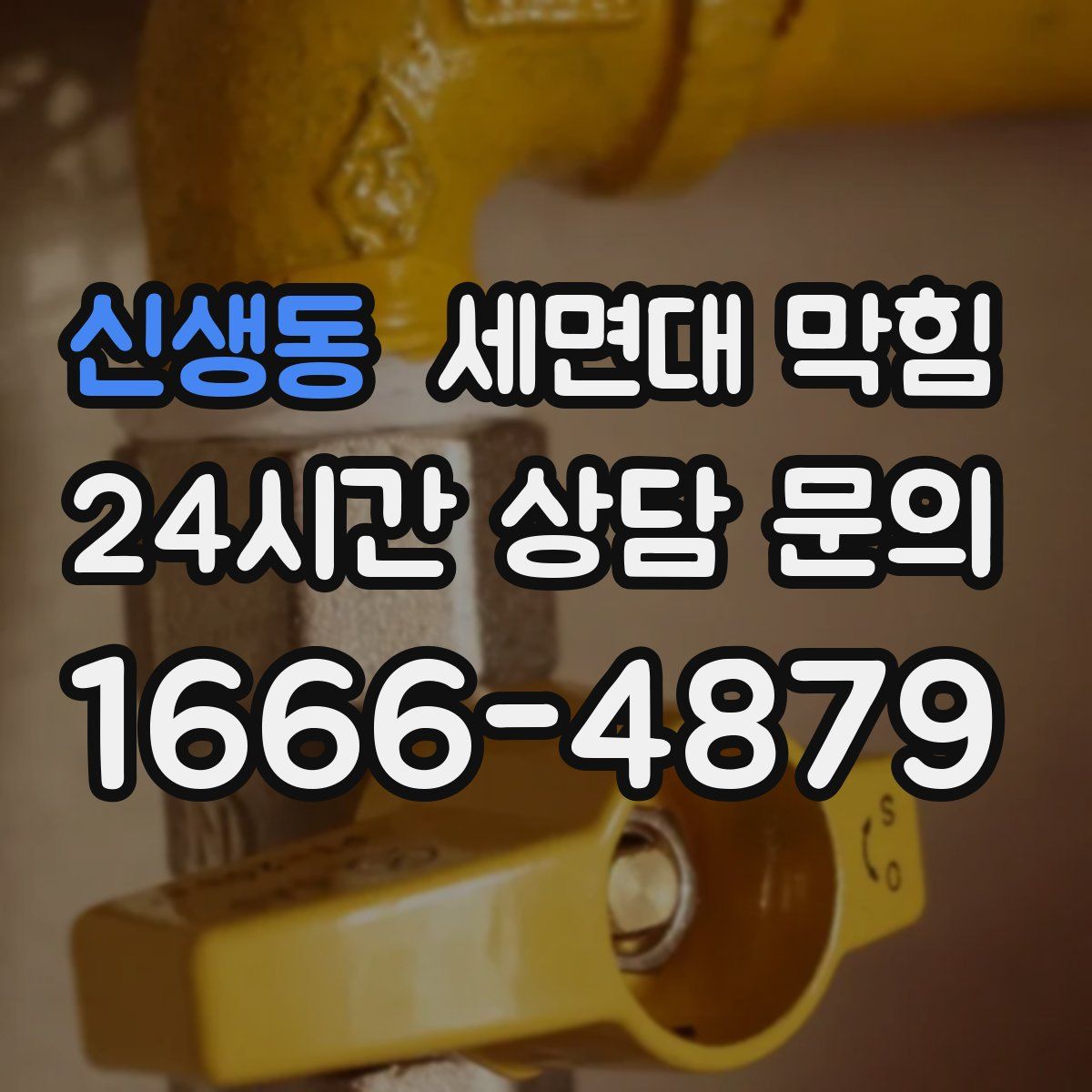 신생동 세면대 막힘