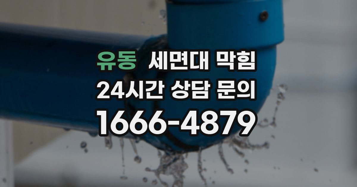 유동 세면대 막힘