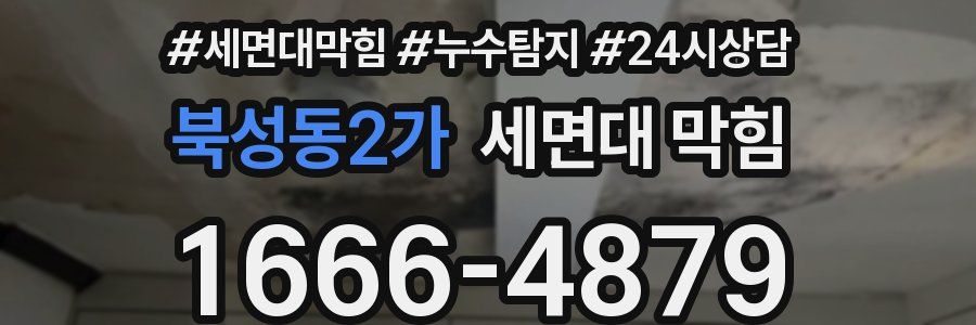 북성동2가 세면대 막힘