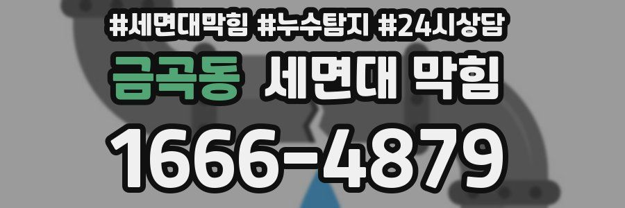 금곡동 세면대 막힘