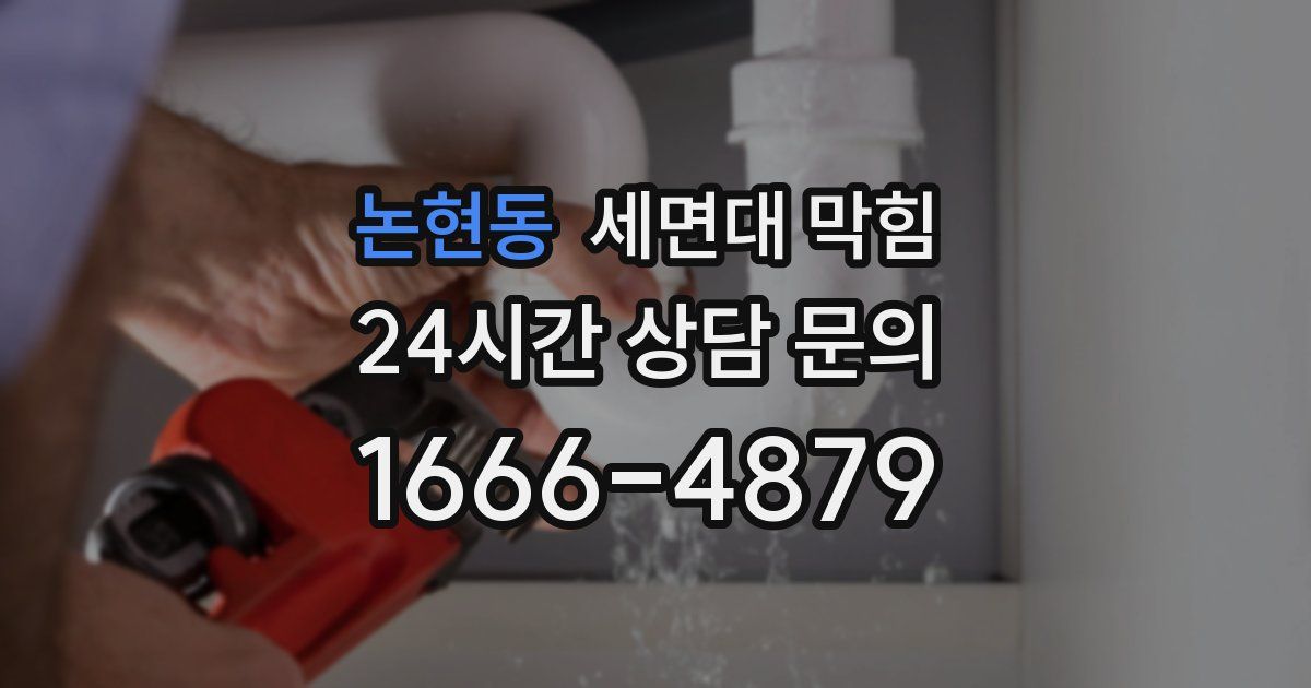 논현동 세면대 막힘