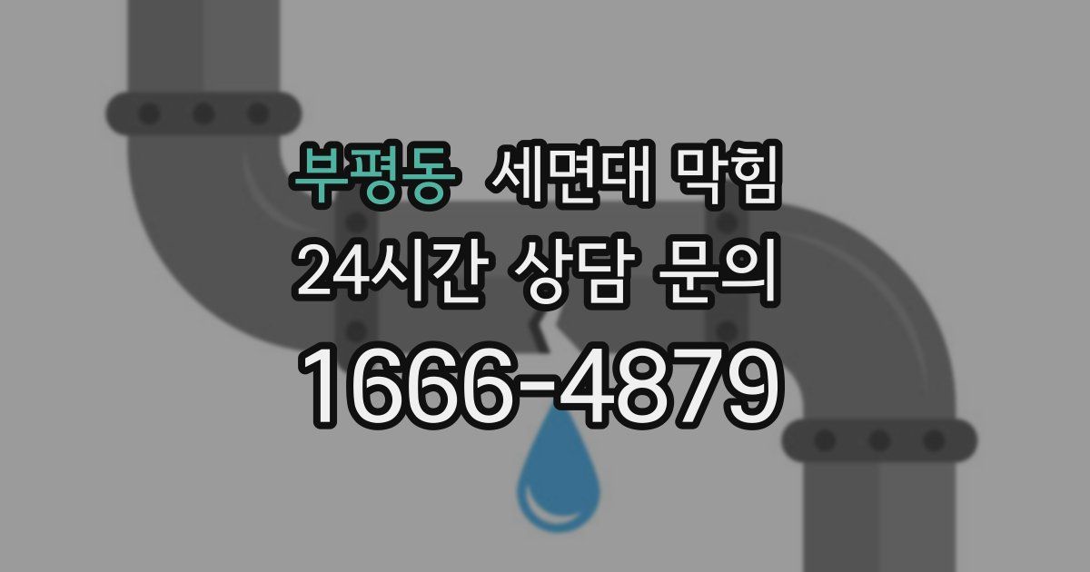 부평동 세면대 막힘