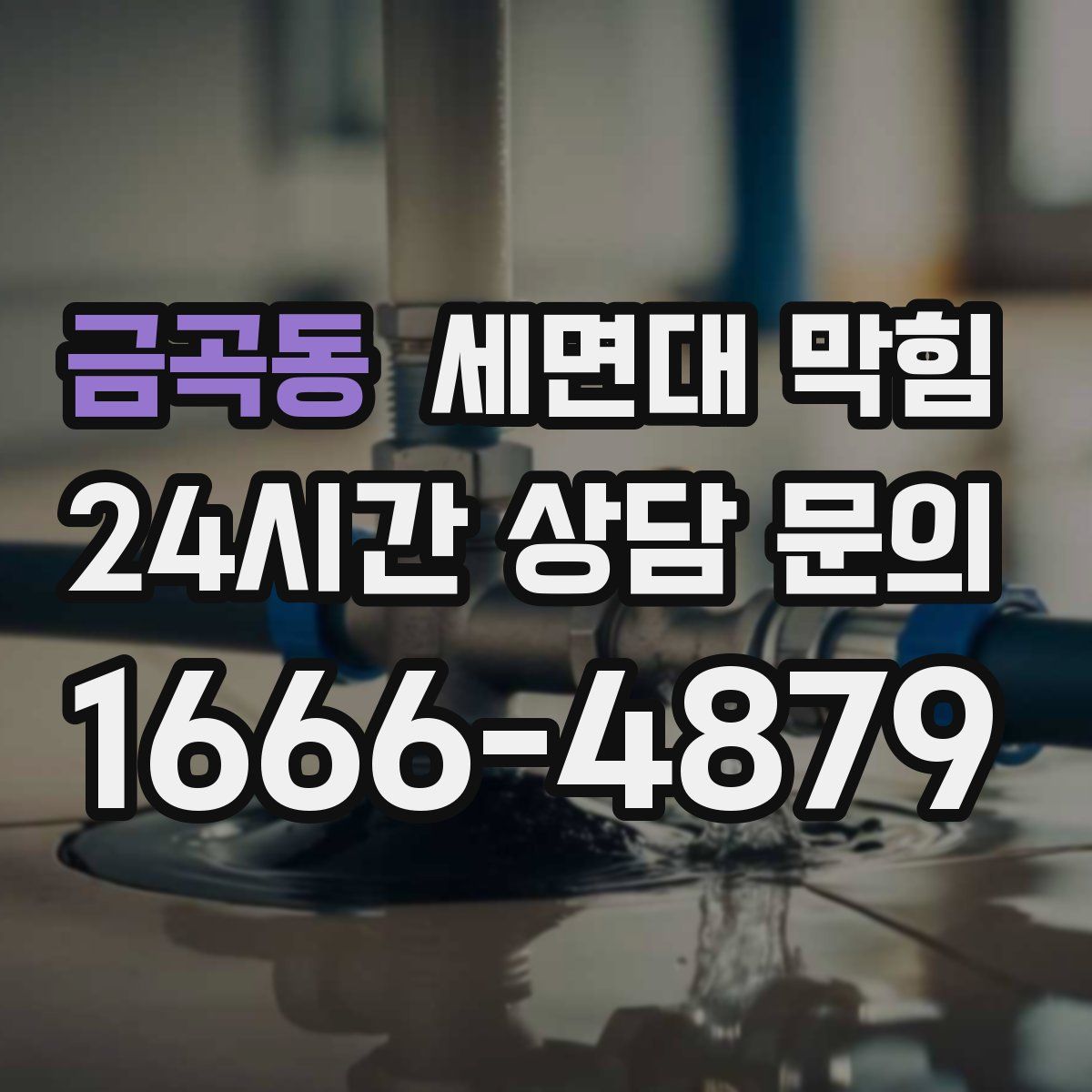 금곡동 세면대 막힘