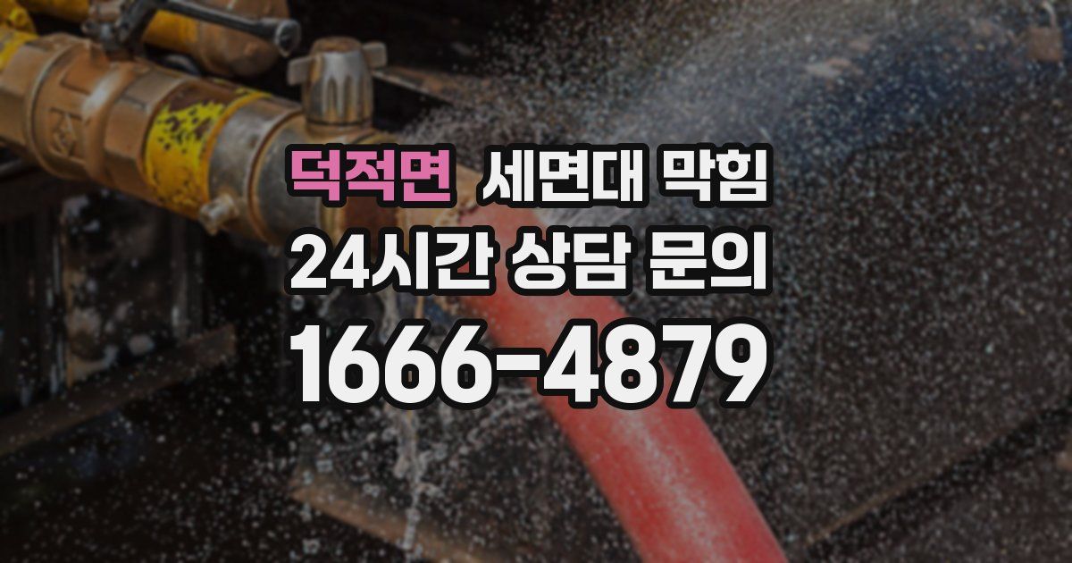 덕적면 세면대 막힘