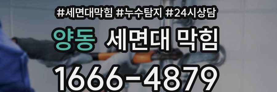양동 세면대 막힘