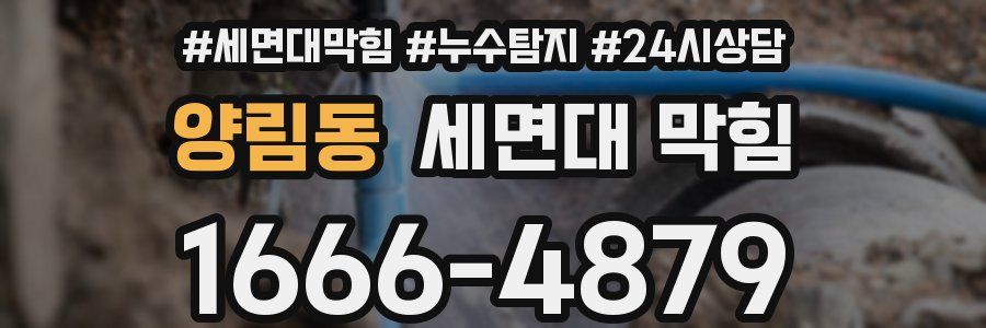 양림동 세면대 막힘