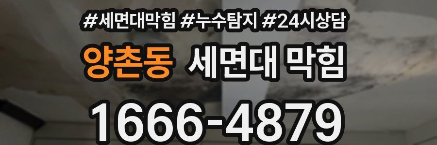 양촌동 세면대 막힘