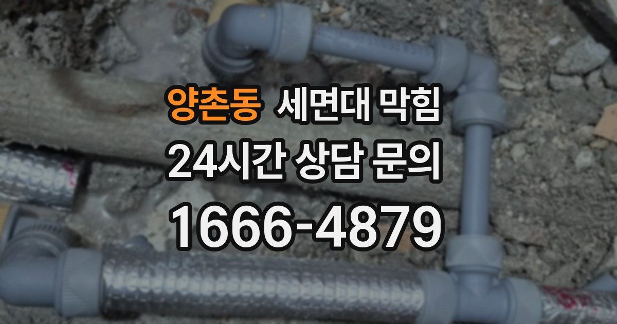 양촌동 세면대 막힘