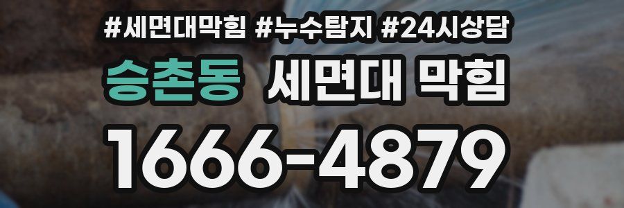 승촌동 세면대 막힘