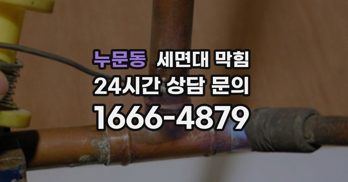 누문동 세면대 막힘