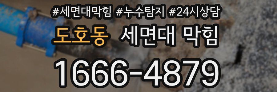 도호동 세면대 막힘
