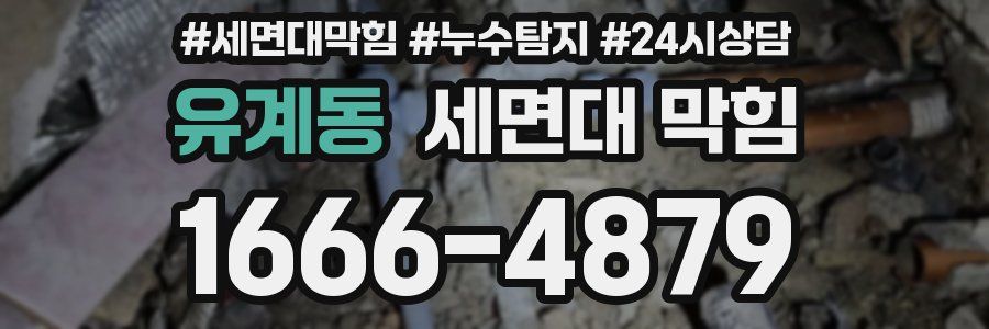 유계동 세면대 막힘