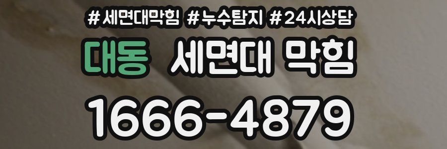 대동 세면대 막힘