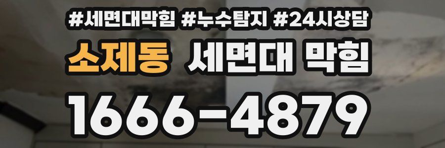 소제동 세면대 막힘