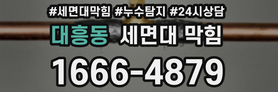 대흥동 세면대 막힘