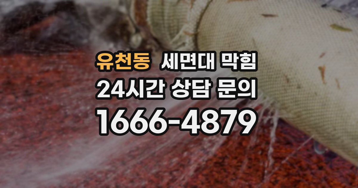 유천동 세면대 막힘