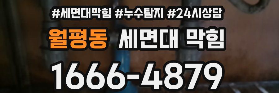 월평동 세면대 막힘