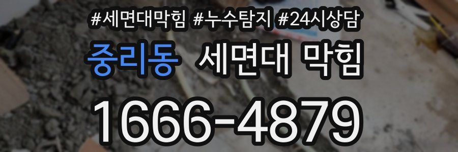 중리동 세면대 막힘