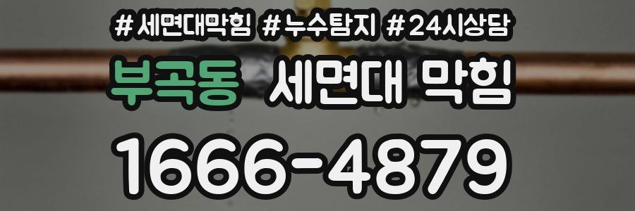 부곡동 세면대 막힘