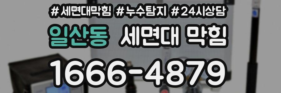 일산동 세면대 막힘