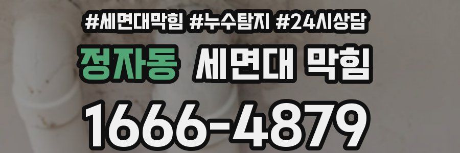 정자동 세면대 막힘