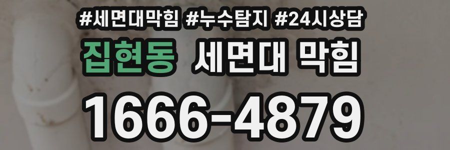 집현동 세면대 막힘