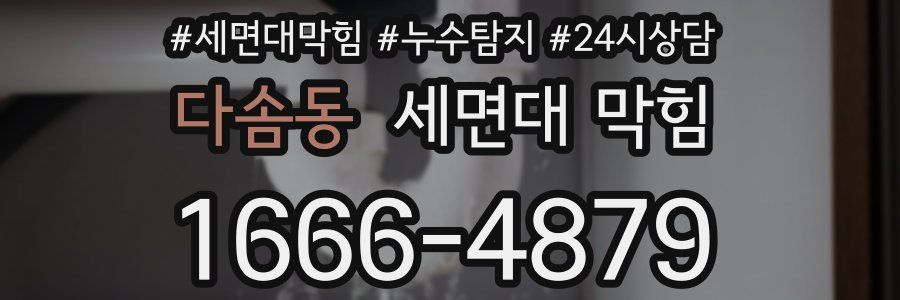 다솜동 세면대 막힘