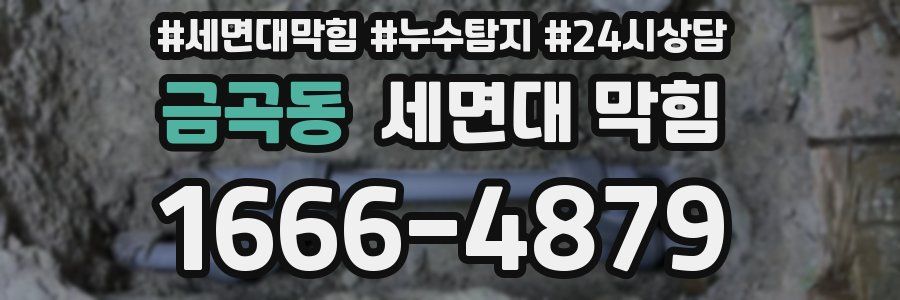 금곡동 세면대 막힘