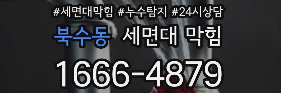 북수동 세면대 막힘