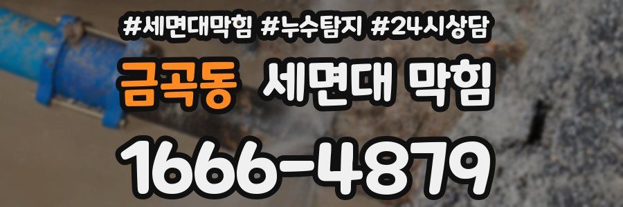 금곡동 세면대 막힘