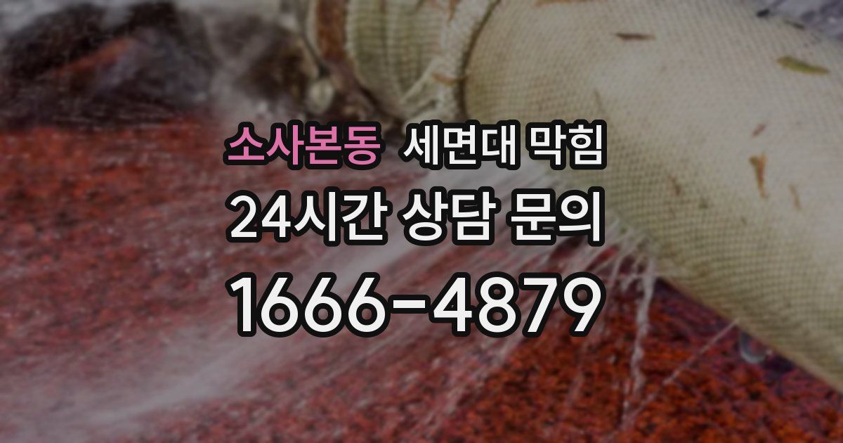 소사본동 세면대 막힘