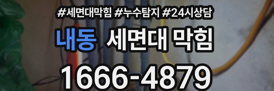 내동 세면대 막힘