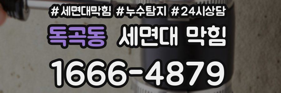 독곡동 세면대 막힘