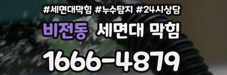 비전동 세면대 막힘