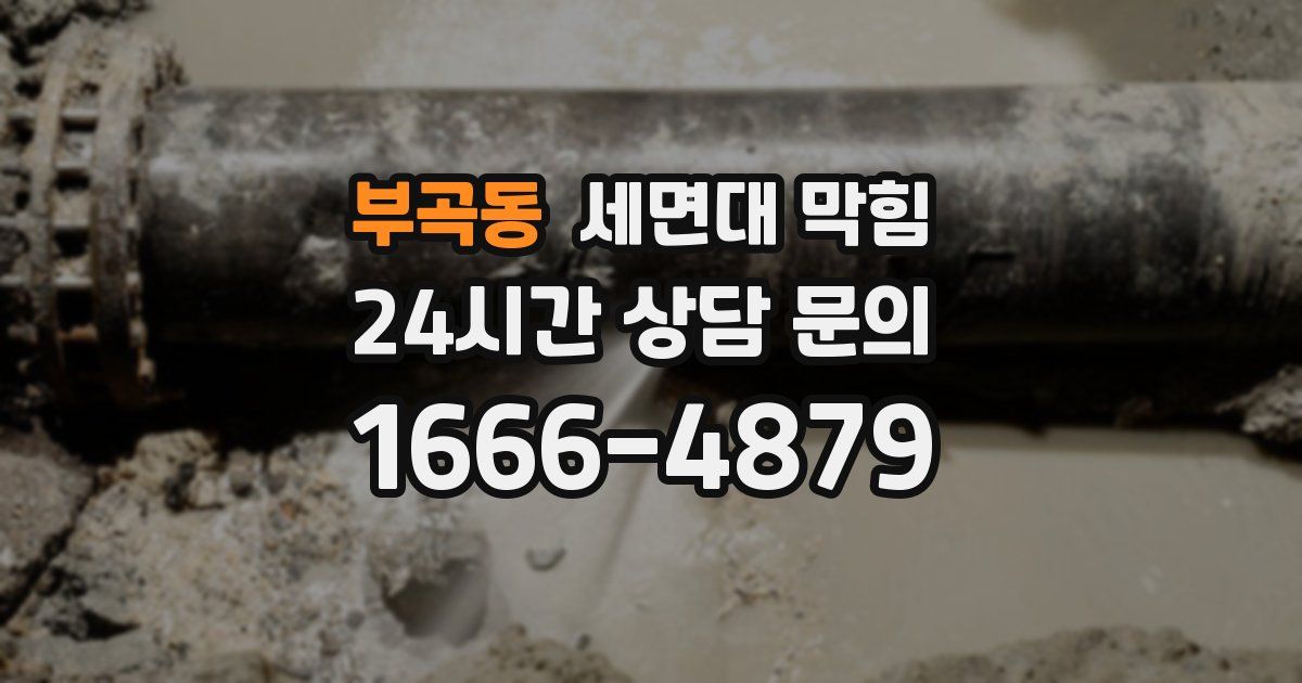 부곡동 세면대 막힘