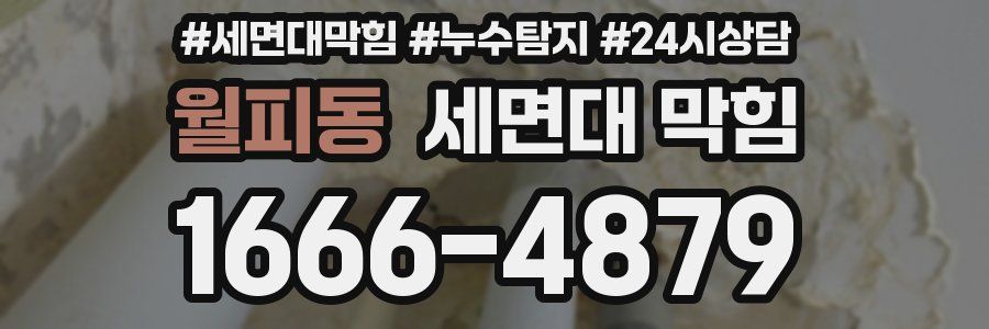 월피동 세면대 막힘